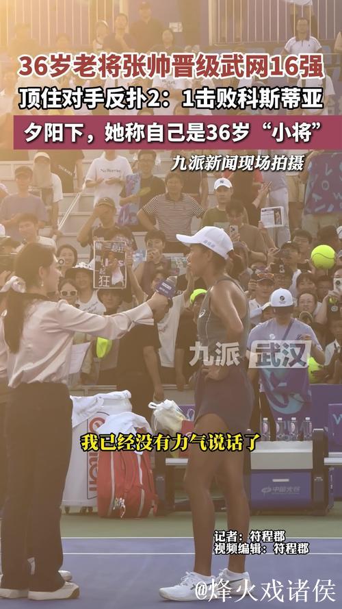 张帅2-1击败科斯蒂亚 时隔七年重返武网女单16强